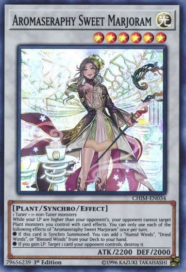 Aromaseraphy Sweet Marjoram Chaos Impact Yu-Gi-Oh! card