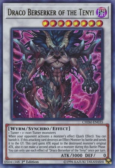 Draco Berserker of the Tenyi Chaos Impact Yu-Gi-Oh! card