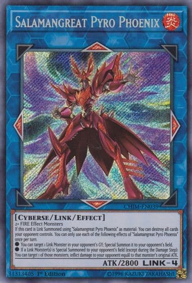 Salamangreat Pyro Phoenix Chaos Impact Yu-Gi-Oh! card