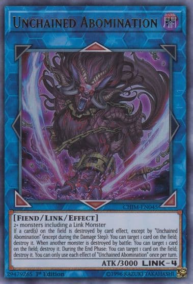 Unchained Abomination Chaos Impact Yu-Gi-Oh! card