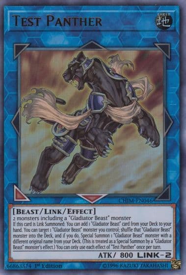 Test Panther Chaos Impact Yu-Gi-Oh! card