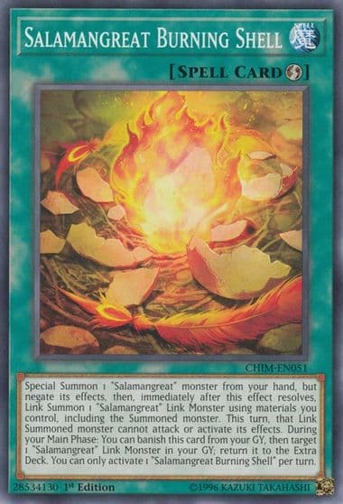 Salamangreat Burning Shell Chaos Impact Yu-Gi-Oh! card