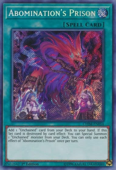 Abominations Prison Chaos Impact Yu-Gi-Oh! card