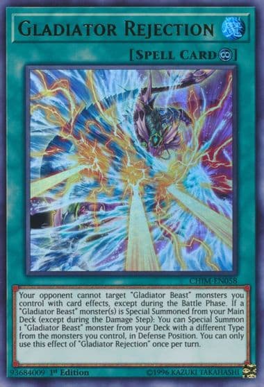 Gladiator Rejection Chaos Impact Yu-Gi-Oh! card