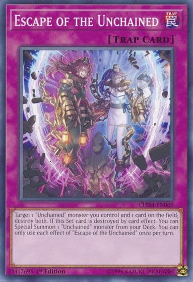 Escape of the Unchained Chaos Impact Yu-Gi-Oh! card