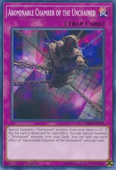 Abominable Chamber of the Unchained Chaos Impact Yu-Gi-Oh! card