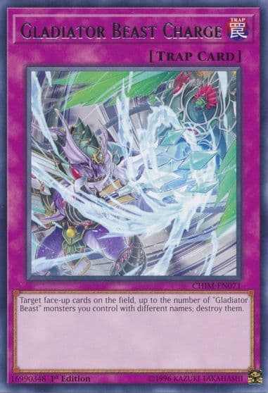 Gladiator Beast Charge Chaos Impact Yu-Gi-Oh! card