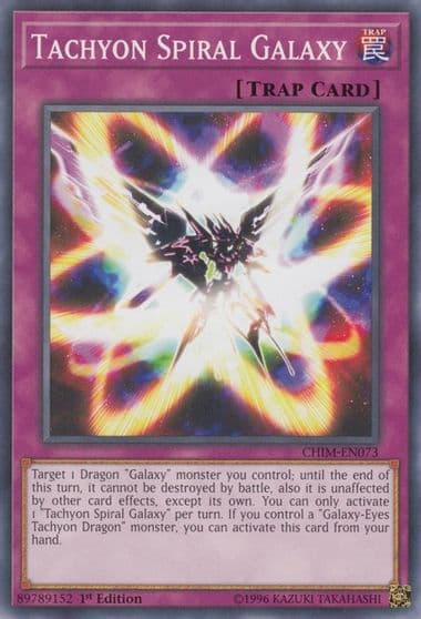 Tachyon Spiral Galaxy Chaos Impact Yu-Gi-Oh! card
