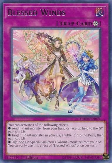 Blessed Winds Chaos Impact Yu-Gi-Oh! card