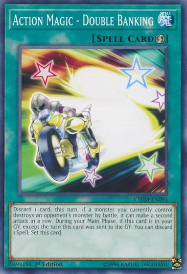 Action Magic Double Banking Chaos Impact Yu-Gi-Oh! card