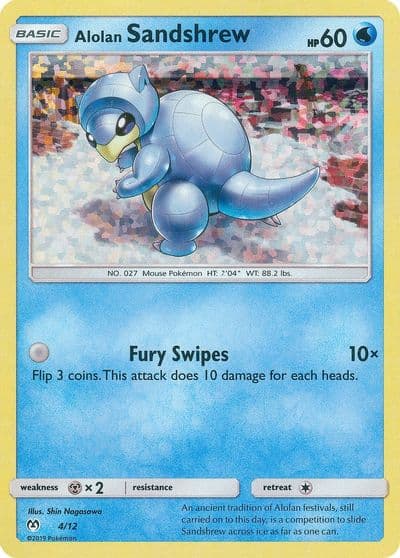 Alolan Sandshrew McDonald's Promos 2019 Pokemon card