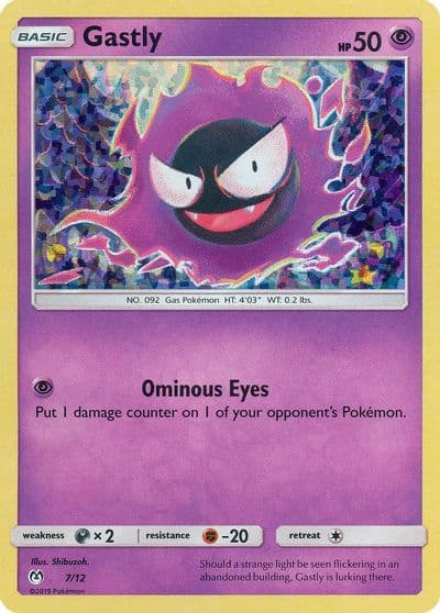 Gastly McDonald's Promos 2019 Pokemon card