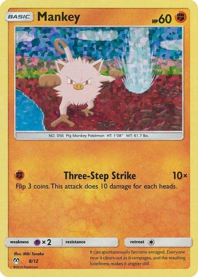 Mankey McDonald's Promos 2019 Pokemon card
