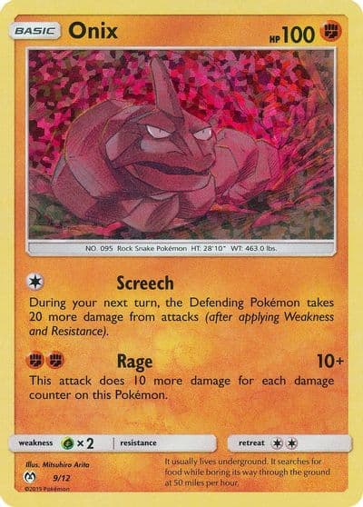 Onix McDonald's Promos 2019 Pokemon card