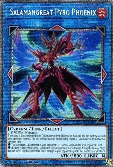 Salamangreat Pyro Phoenix Starlight Rare Chaos Impact Yu-Gi-Oh! card