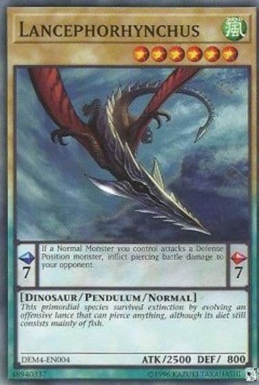 Lancephorhynchus Advanced Demo Deck Extra Pack Yu-Gi-Oh! card