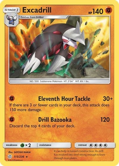 Excadrill SM - Cosmic Eclipse Pokemon card