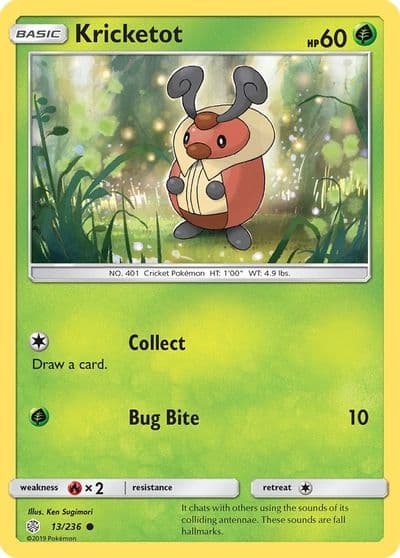 Kricketot SM - Cosmic Eclipse Pokemon card