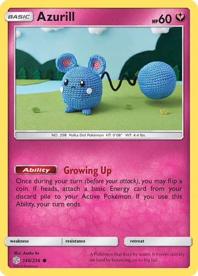 Azurill SM - Cosmic Eclipse Pokemon card