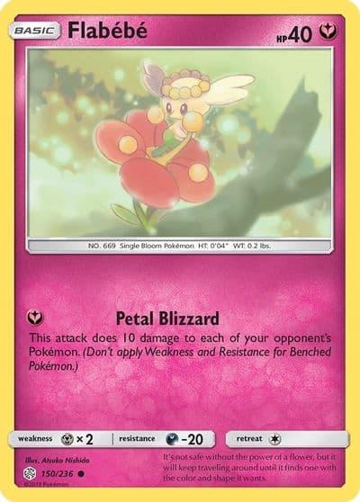 Flabebe SM - Cosmic Eclipse Pokemon card