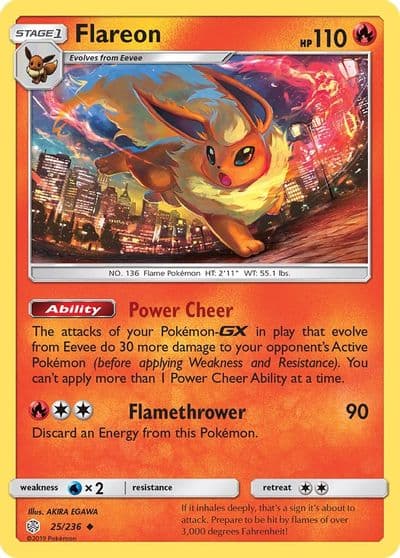 Flareon SM - Cosmic Eclipse Pokemon card