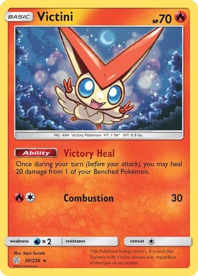 Victini SM - Cosmic Eclipse Pokemon card