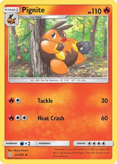 Pignite SM - Cosmic Eclipse Pokemon card