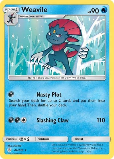Weavile SM - Cosmic Eclipse Pokemon card