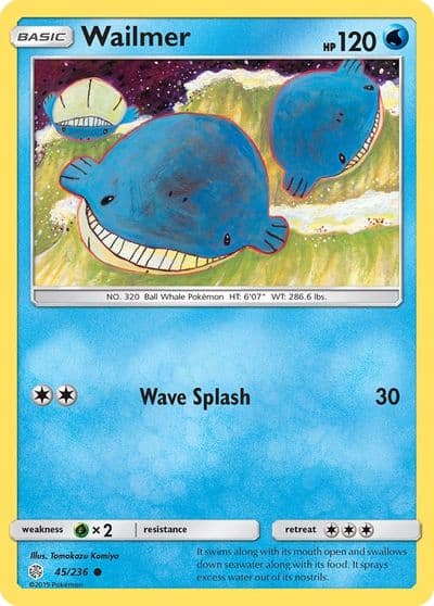 Wailmer SM - Cosmic Eclipse Pokemon card