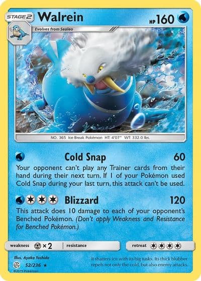 Walrein SM - Cosmic Eclipse Pokemon card