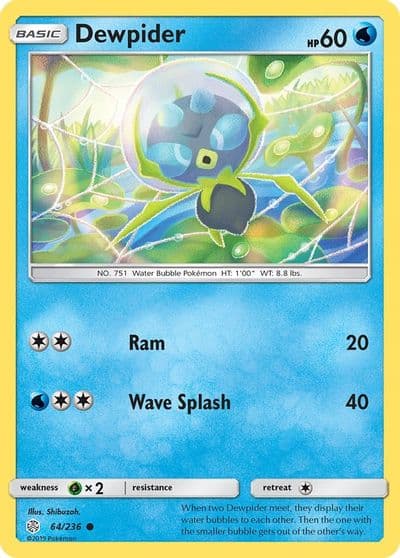 Dewpider SM - Cosmic Eclipse Pokemon card