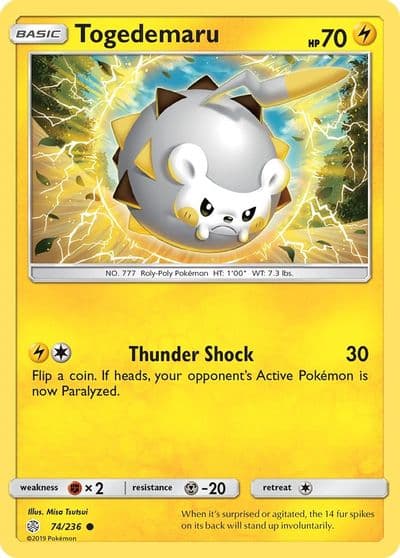 Togedemaru SM - Cosmic Eclipse Pokemon card