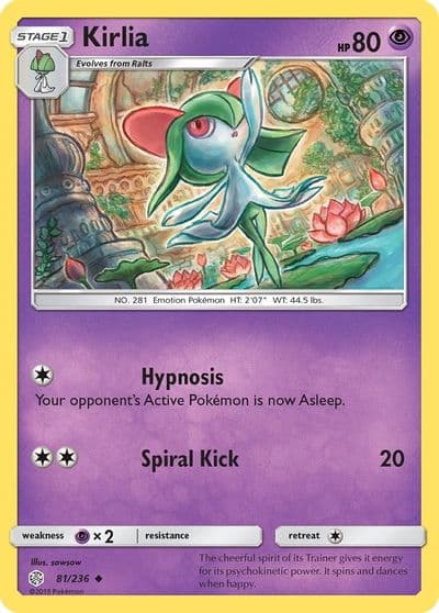 Kirlia SM - Cosmic Eclipse Pokemon card