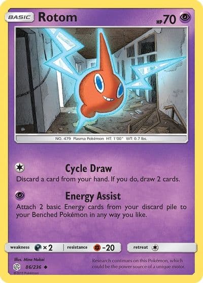 Rotom SM - Cosmic Eclipse Pokemon card