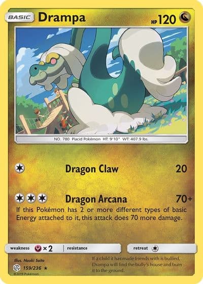 Drampa SM - Cosmic Eclipse Pokemon card