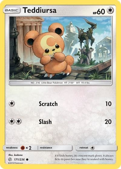 Teddiursa SM - Cosmic Eclipse Pokemon card