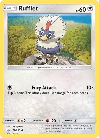 Rufflet SM - Cosmic Eclipse Pokemon card