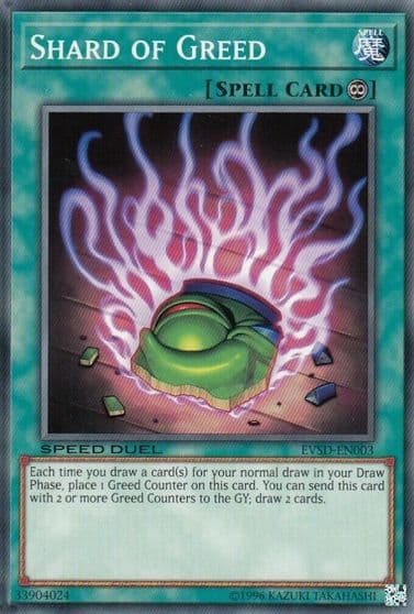 Shard of Greed Event Pack Speed Duel Yu-Gi-Oh! card