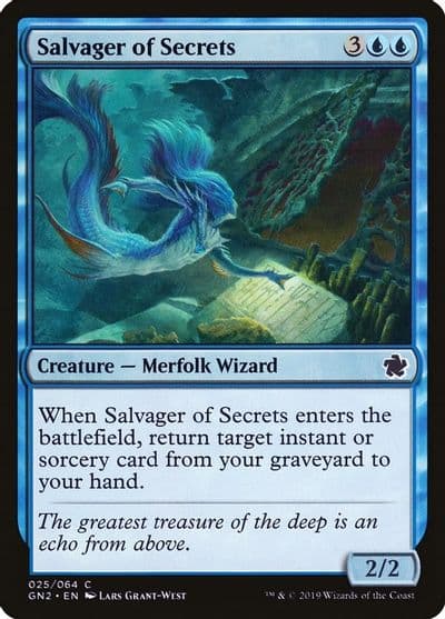 Salvager of Secrets Magic Game Night 2019 Magic card