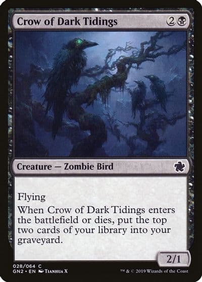 Crow of Dark Tidings Magic Game Night 2019 Magic card
