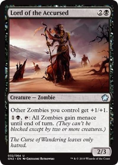 Lord of the Accursed Magic Game Night 2019 Magic card