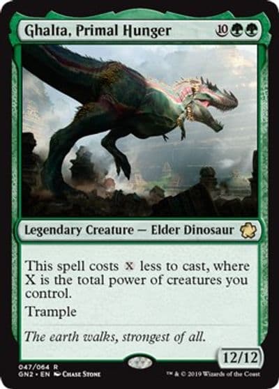 Ghalta Primal Hunger Magic Game Night 2019 Magic card