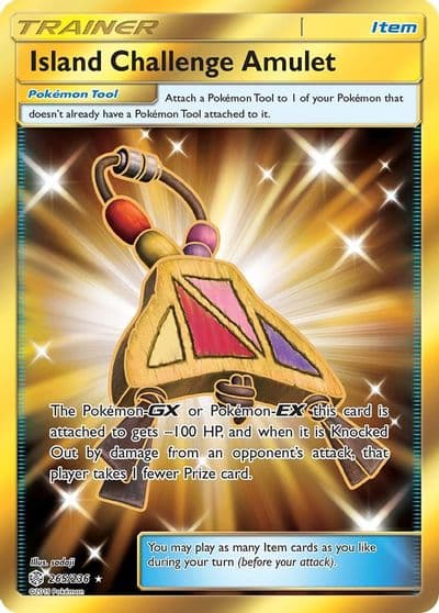 Island Challenge Amulet (Secret) SM - Cosmic Eclipse Pokemon card