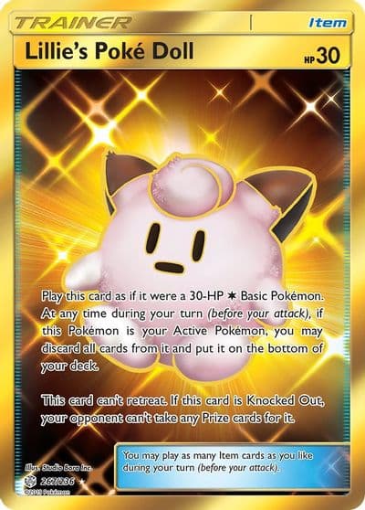 Lillie's Poke Doll (Secret) SM - Cosmic Eclipse Pokemon card