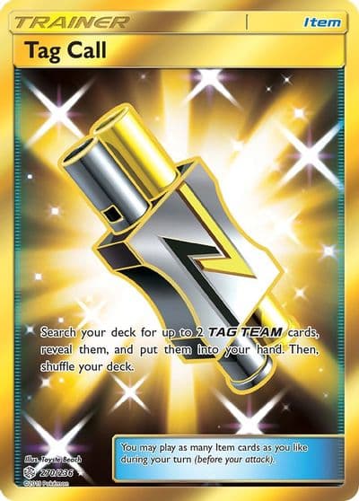 Tag Call (Secret) SM - Cosmic Eclipse Pokemon card