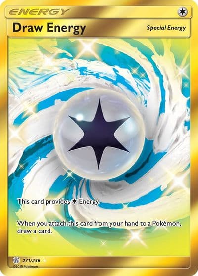 Draw Energy (Secret) SM - Cosmic Eclipse Pokemon card