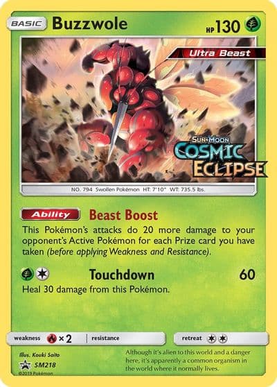 Buzzwole - SM218 (Prerelease) SM Promos Pokemon card