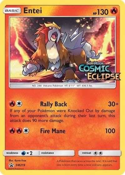 Entei - SM219 (Prerelease) SM Promos Pokemon card