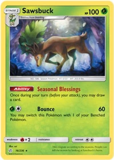 Sawsbuck (Prerelease Kit Exclusive) Deck Exclusives Pokemon card