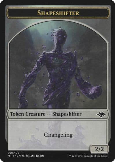 Shapeshifter Emblem Serra the Benevolent Double Sided Token Modern Horizons Magic card